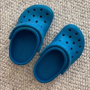 Teeny blue Crocs